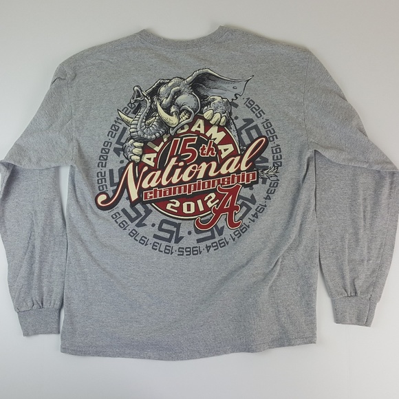 Bundle - ALABAMA CRIMSON TIDE 2012 CHAMP L/S Shirt - Picture 4 of 8